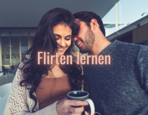 Ein Mann beim Flirten lernen mit einer Frau.