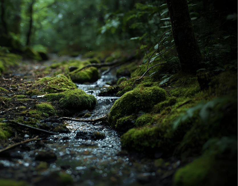 Wald- und Fluss-Visualisierung im Cold Reading zeigt Umgang mit Nähe und Vertrauen